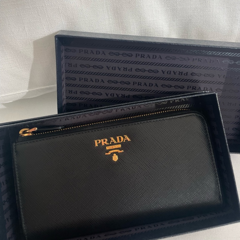 Prada Large Saffiano Wallet